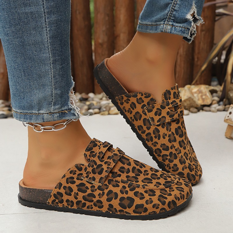 Slip On Mule Flat - Mules plates pour femmes à imprimé
