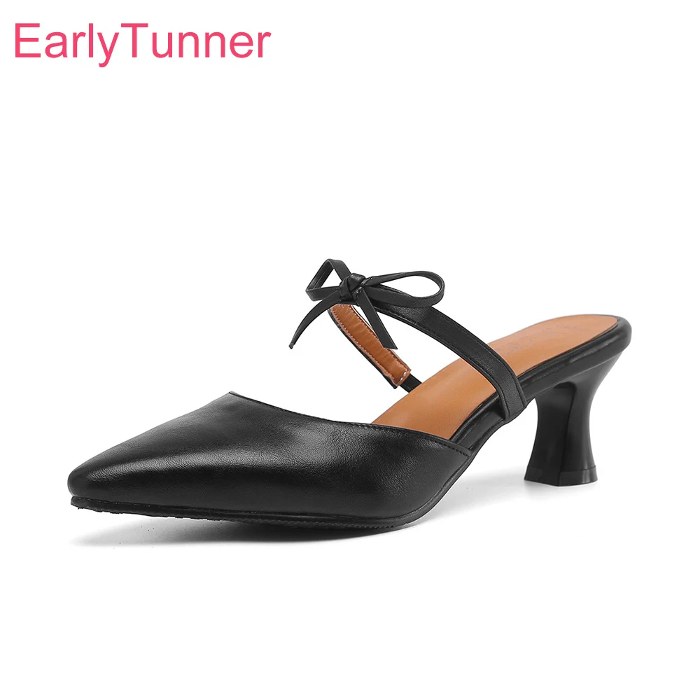 Women'S Shoes Big Feet - Nouvelle mode d'été noir abricot femmes