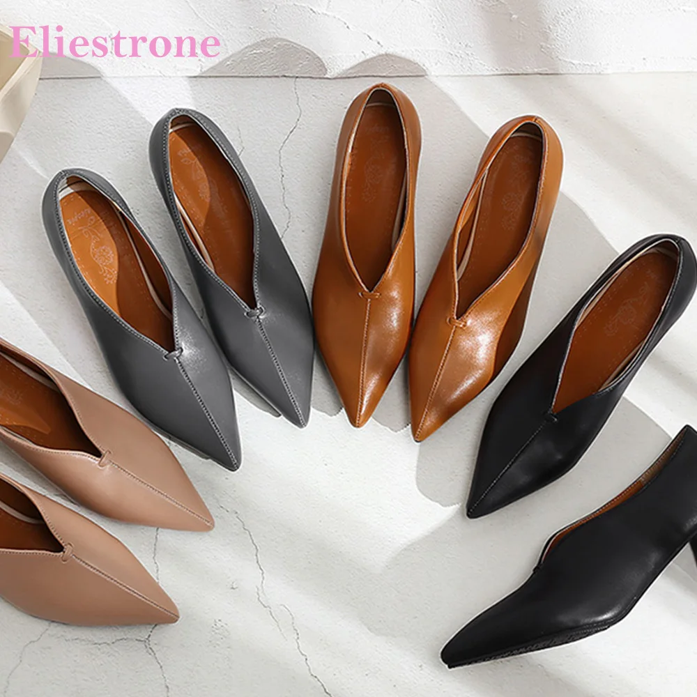 Women'S Shoes Big Feet - Chaussures Parker pointues pour femmes, escarpins