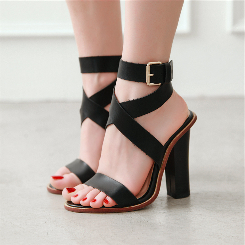 Women'S Shoes Big Feet - Sandales de gladiateur à talons hauts