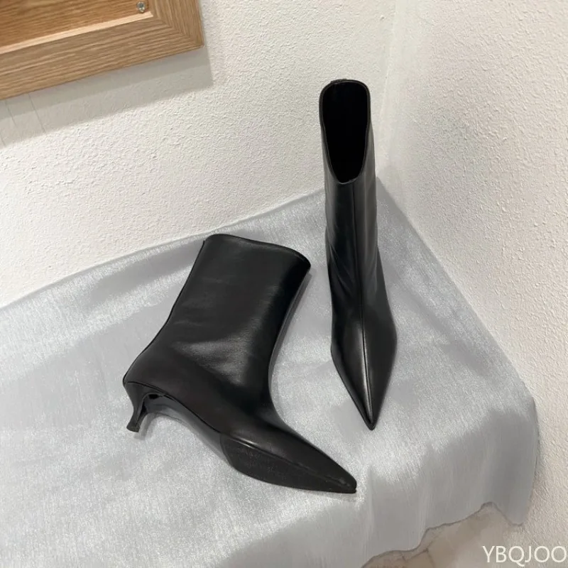 Women'S Shoes X Wide - Nouvelles Bottes Courtes à Talon Chat