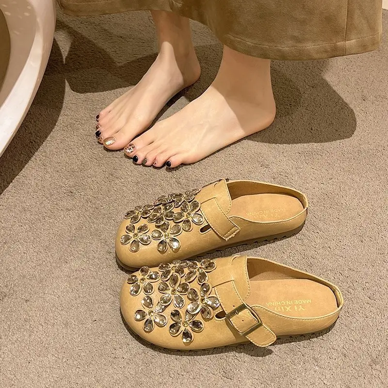 Slip On Mule Flat - Mules sabots à bout fermé pour