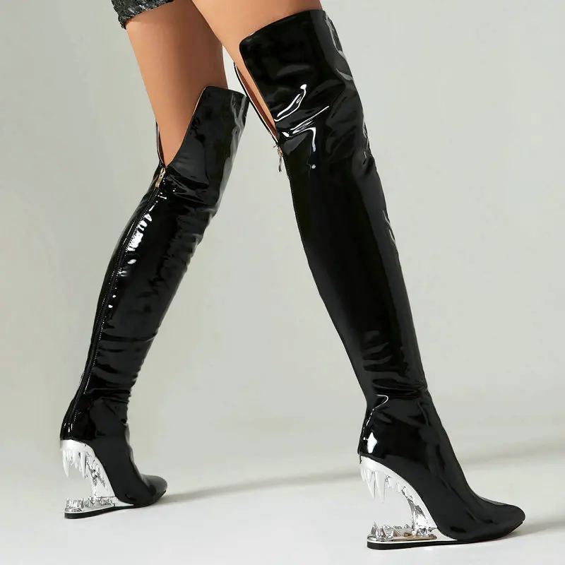 Women'S Shoes X Wide - Tigre Dents Requin Bouche Dent Talons