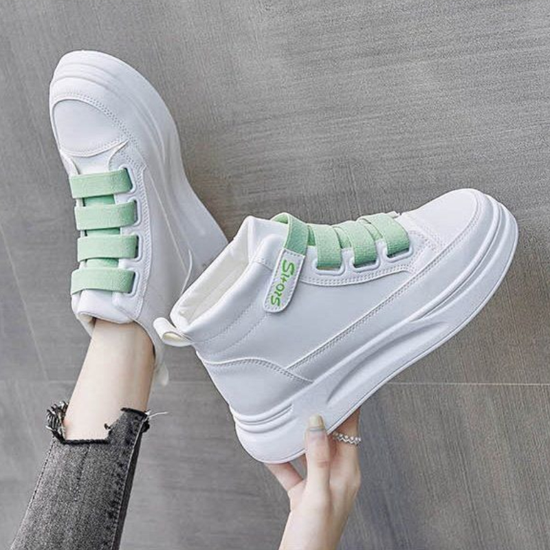 Baskets montantes blanches pol - Women Shoes Must Have avis et prix