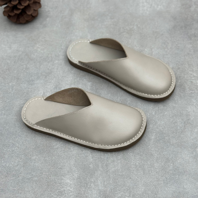 Mules en cuir véritable faites - Slip On Mule Flat avis et prix