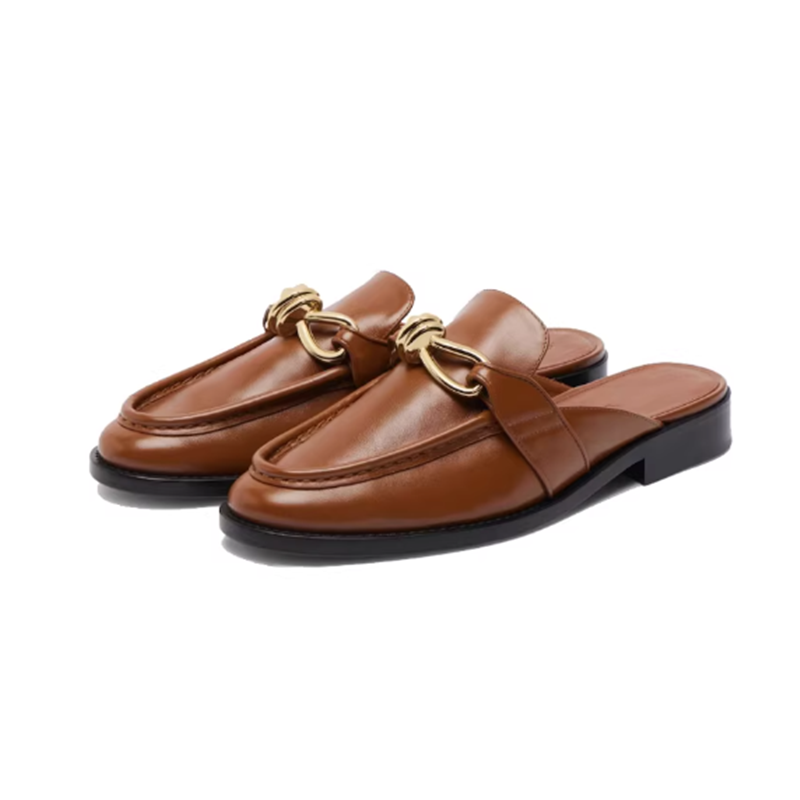 Mules en cuir véritable de hau - Slip On Mule Flat avis et prix
