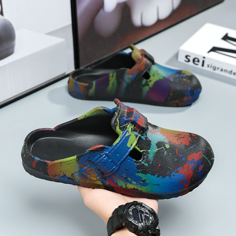 Sabots Graffiti Splash Paint p - Slip On Mule Flat avis et prix