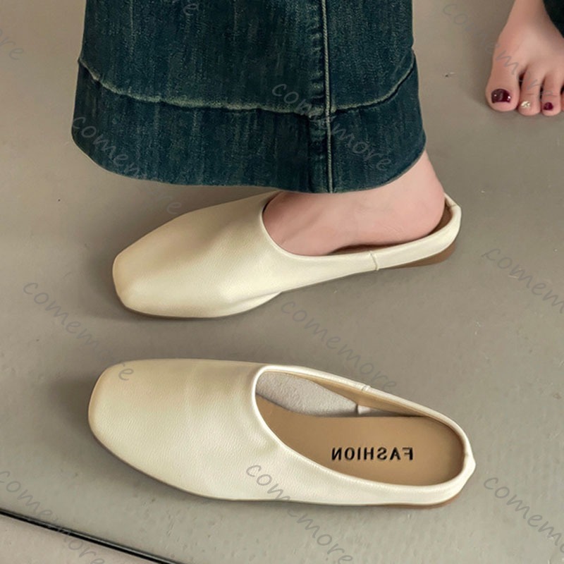 Comemore rétro tête carrée Bao - Slip On Mule Flat avis et prix