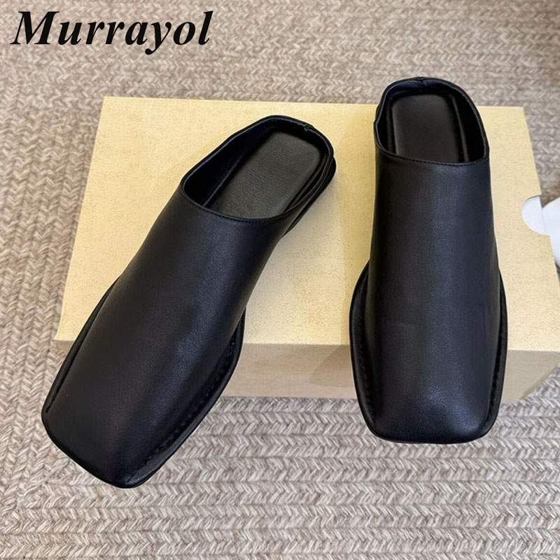 Mules plates en cuir véritable - Slip On Mule Flat avis et prix