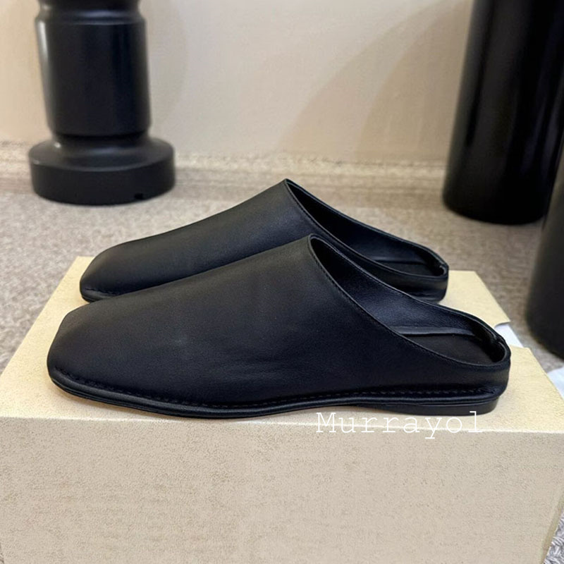 Mules plates en cuir véritable - Slip On Mule Flat avis et prix