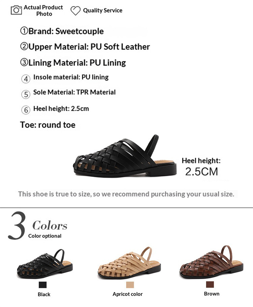 Sandales plates pour femmes, f - Slip On Mule Flat avis et prix