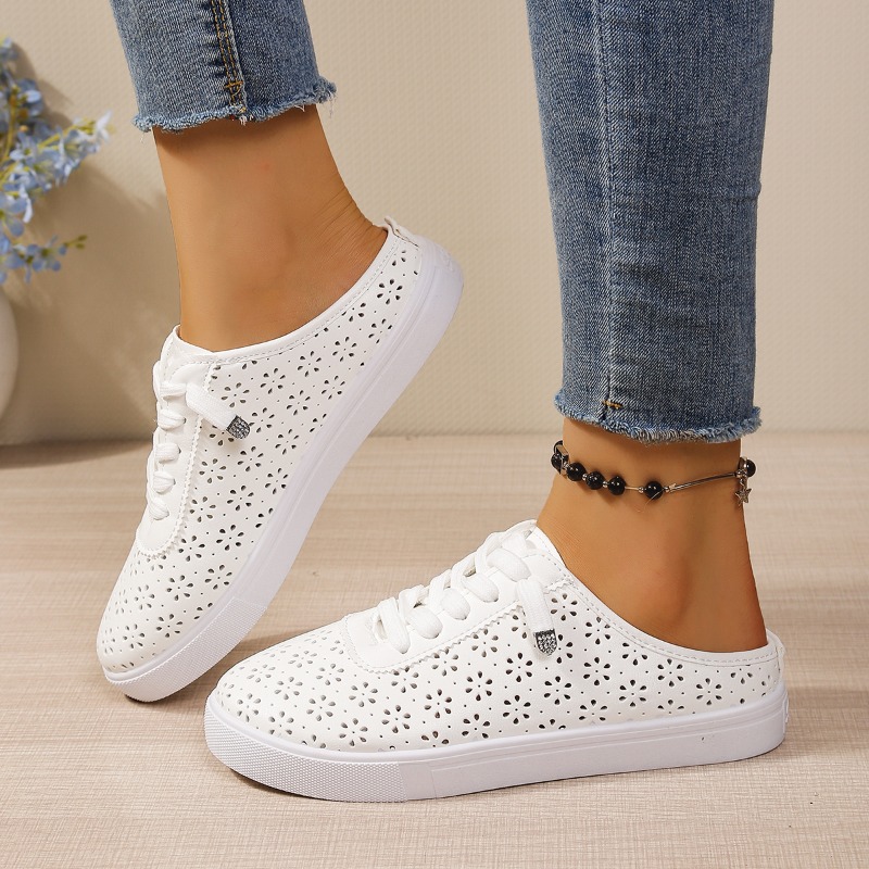 Mules décontractées blanches à - Slip On Mule Flat avis et prix