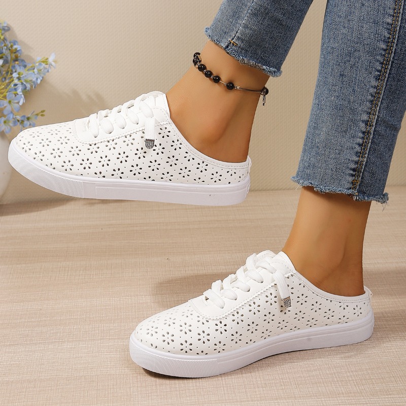 Mules décontractées blanches à - Slip On Mule Flat avis et prix