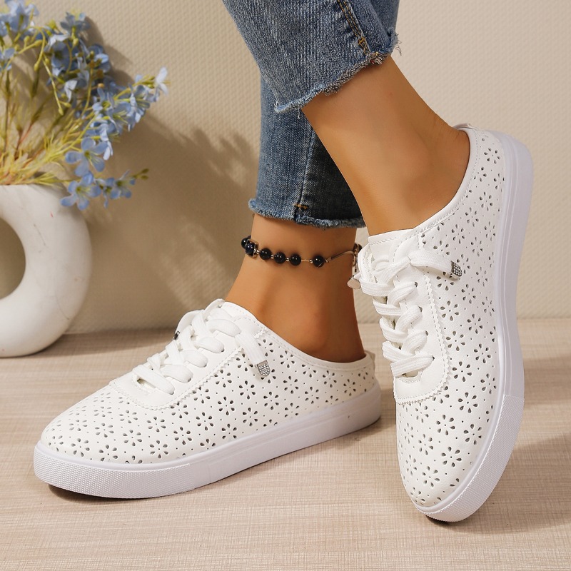Mules décontractées blanches à - Slip On Mule Flat avis et prix